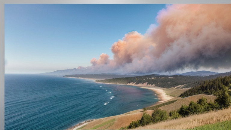 Green forest fire notification in France